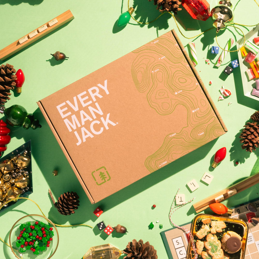 Every Man Jack cuidado corporal kit para la rutina diaria.