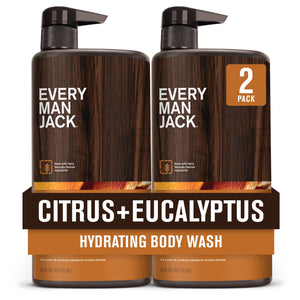 Every Man Jack Ducha Corporal Citrus y Eucalipto: aroma vigorizante y limpieza suave.