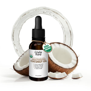 Belleza Diaria Aceite Coco Fraccionado – botella ámbar que preserva la calidad y la frescura.