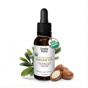 Everyday Beauty Aceite de Argán en botella ámbar con gotero para uso preciso