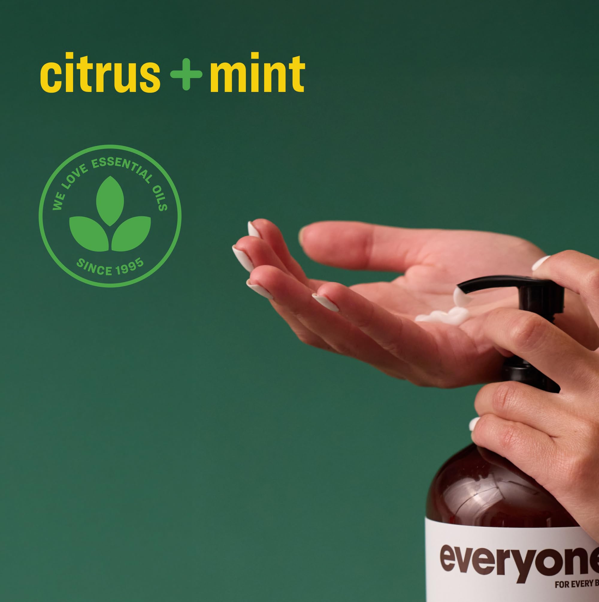 Everyone Citrus y Menta, envase reciclado, opción sostenible para cuidado diario.