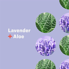 Loción Everyone Lavanda Aloe, textura cremosa para aplicar en brazos y piernas.