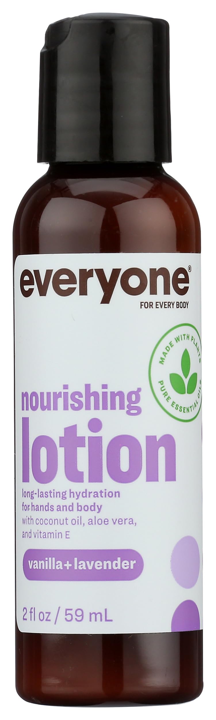 Everyone 2en1 Loción Vanilla Lavanda: botella para hidratación suave.