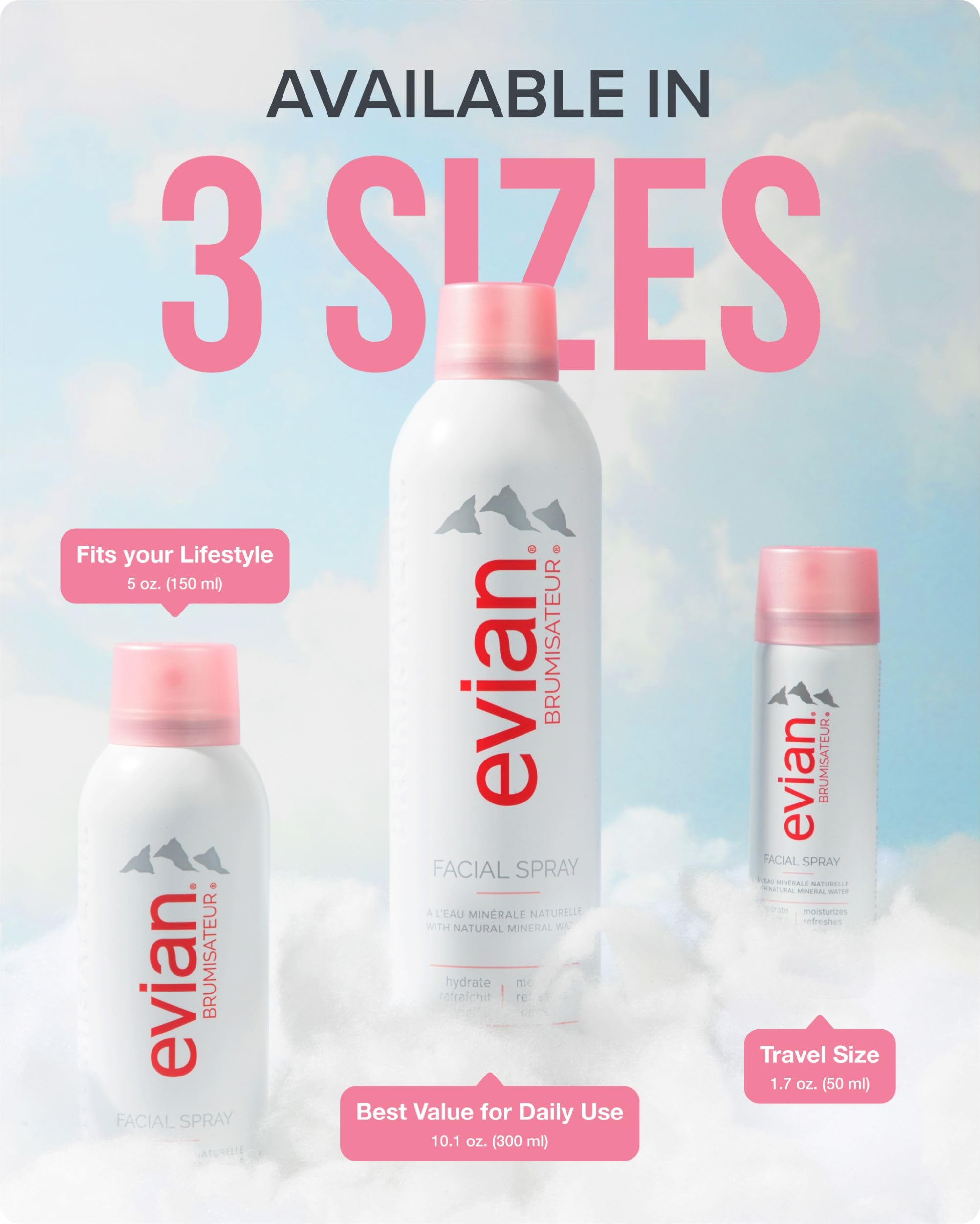 Evian brumizador: refresco portátil para uso en exteriores