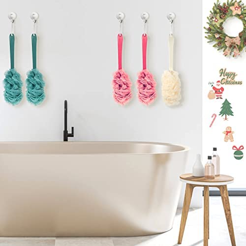 Diseño ergonómico Evmliy con mango largo para un alcance cómodo en la ducha.