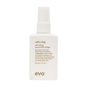 evo Salty Dog, botella bruma marina, textura de playa para acabado natural