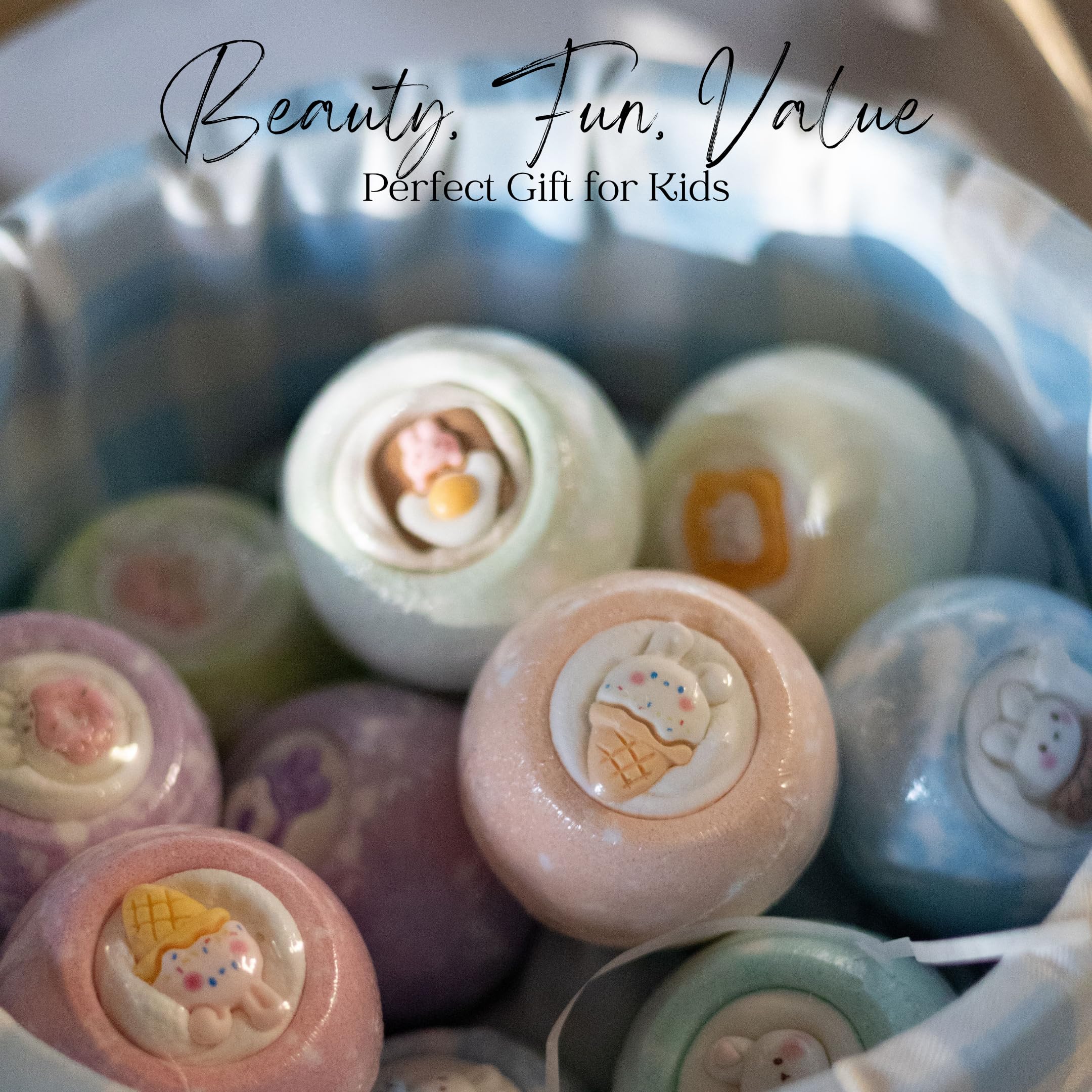 EvolutionUSA bomba de baño colores vibrantes para una experiencia lúdica en la bañera