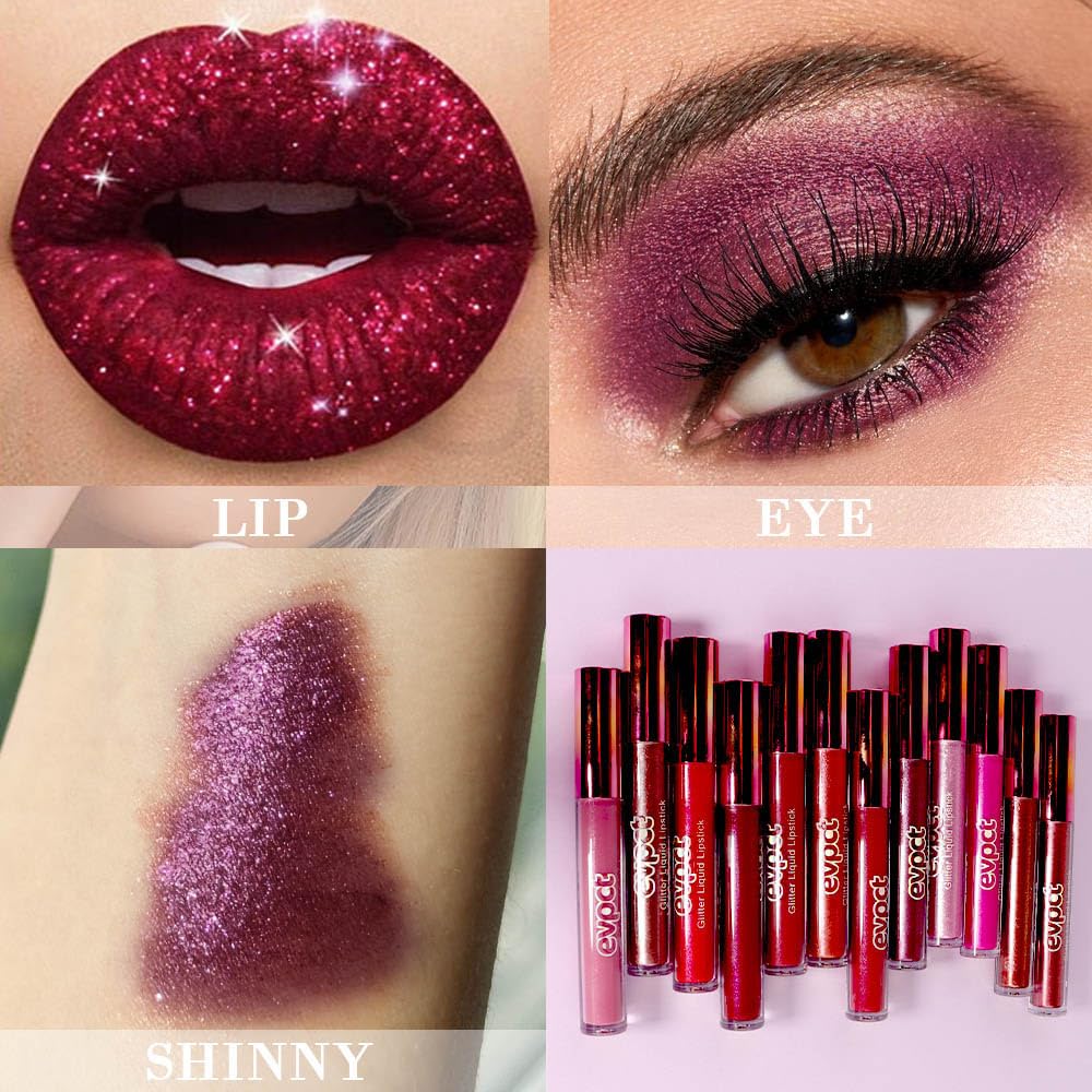 evpct aplicación suave de labial líquido con brillo