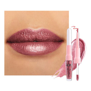 evpct delineador labios mauve pink metalico con brillo, definición precisa para el contorno.