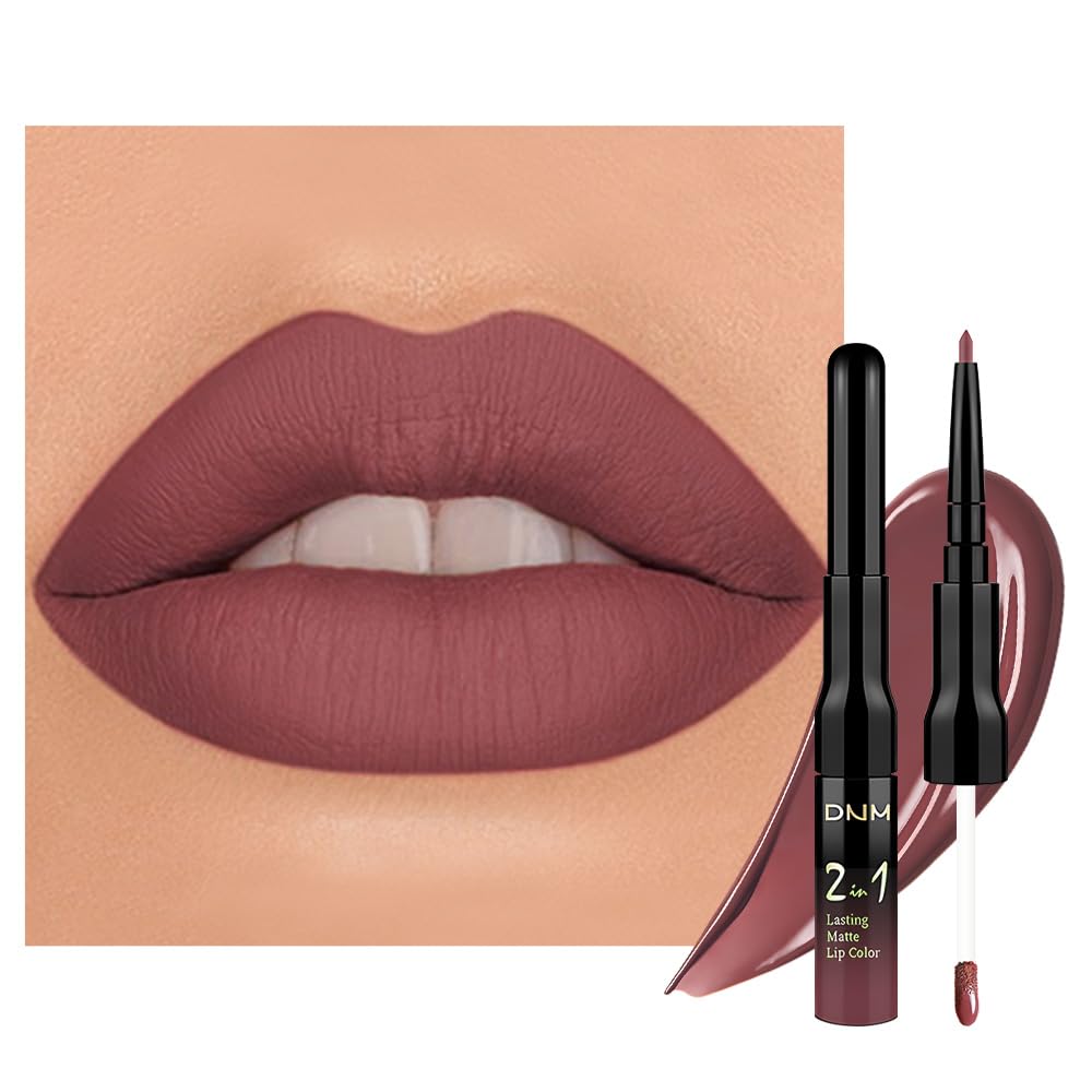 Evpct delineador-labios rojo-marrón mate, para un contorno preciso y acabado duradero.