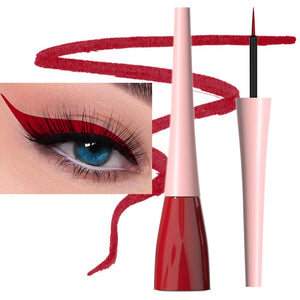evpct delineador líquido rojo oscuro, delineado preciso para un look definido.