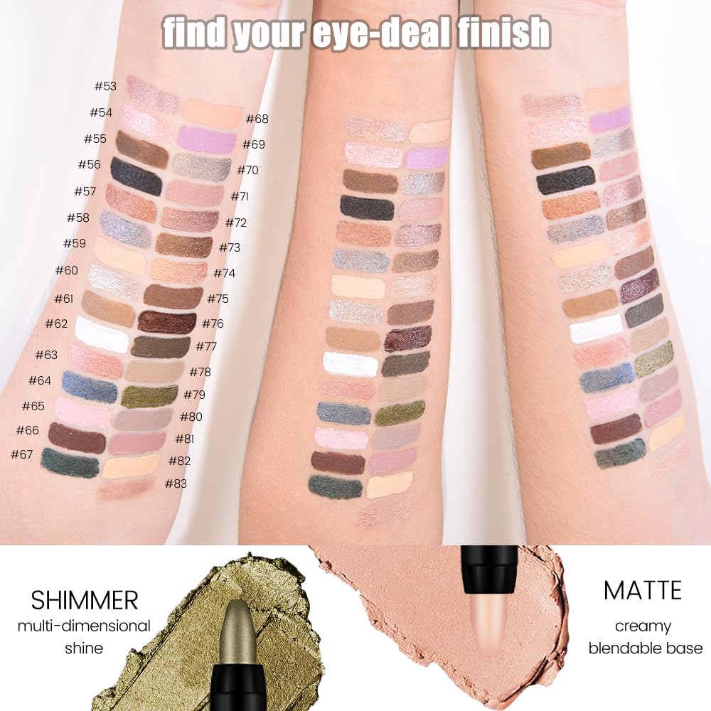 evpct sombra-stick crema azul mate, color vibrante y acabado suave