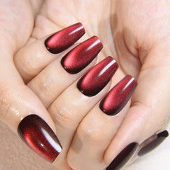 Acabado metálico rojo de evpct, brillo duradero para uñas destacadas.