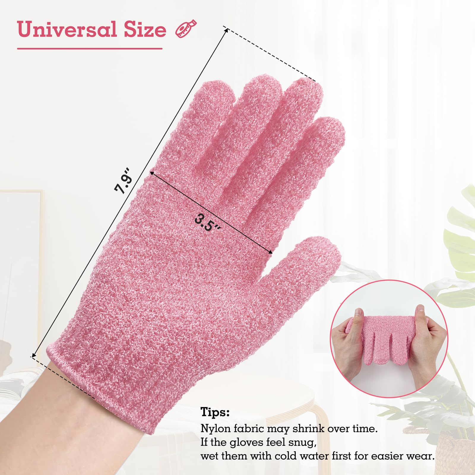 Evridwear guantes exfoliantes para cuerpo, removiendo células muertas con suavidad.