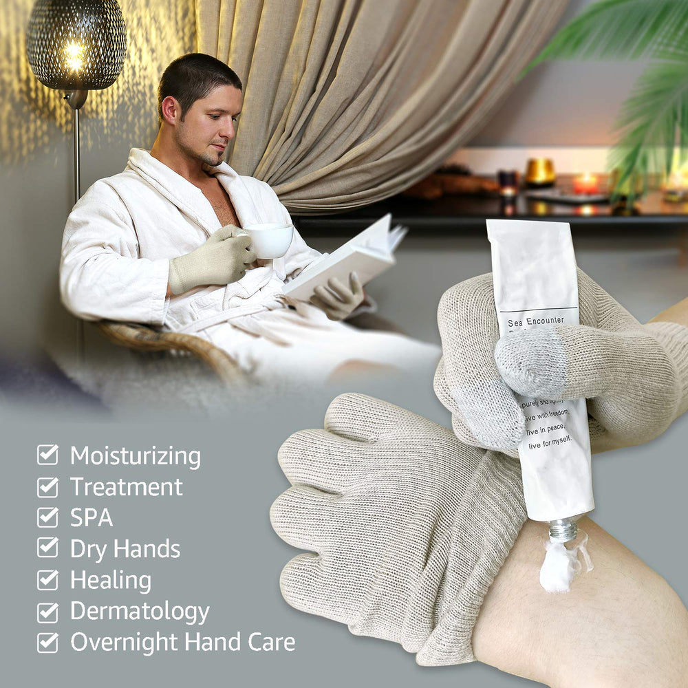 Guantes Evridwear para hidratación nocturna de manos.