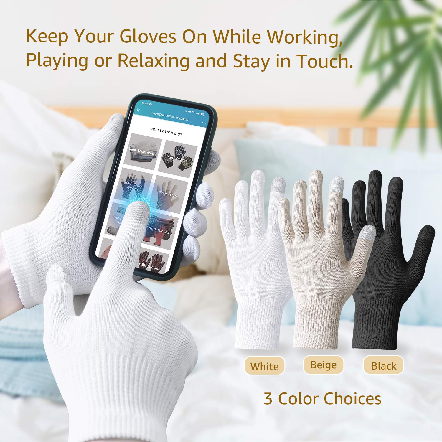 Pack Evridwear de 6 pares para tener guantes cómodos siempre a mano.