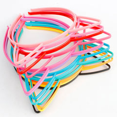 Diadema Exacoo orejas-gato-coloridas, complemento para disfraces y sesiones.