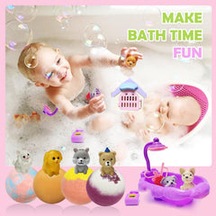 Excalla bombas de baño con burbujas duraderas y diversión visual.