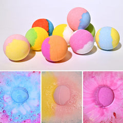 Bombas de baño Excalla con colores brillantes para hora del baño.