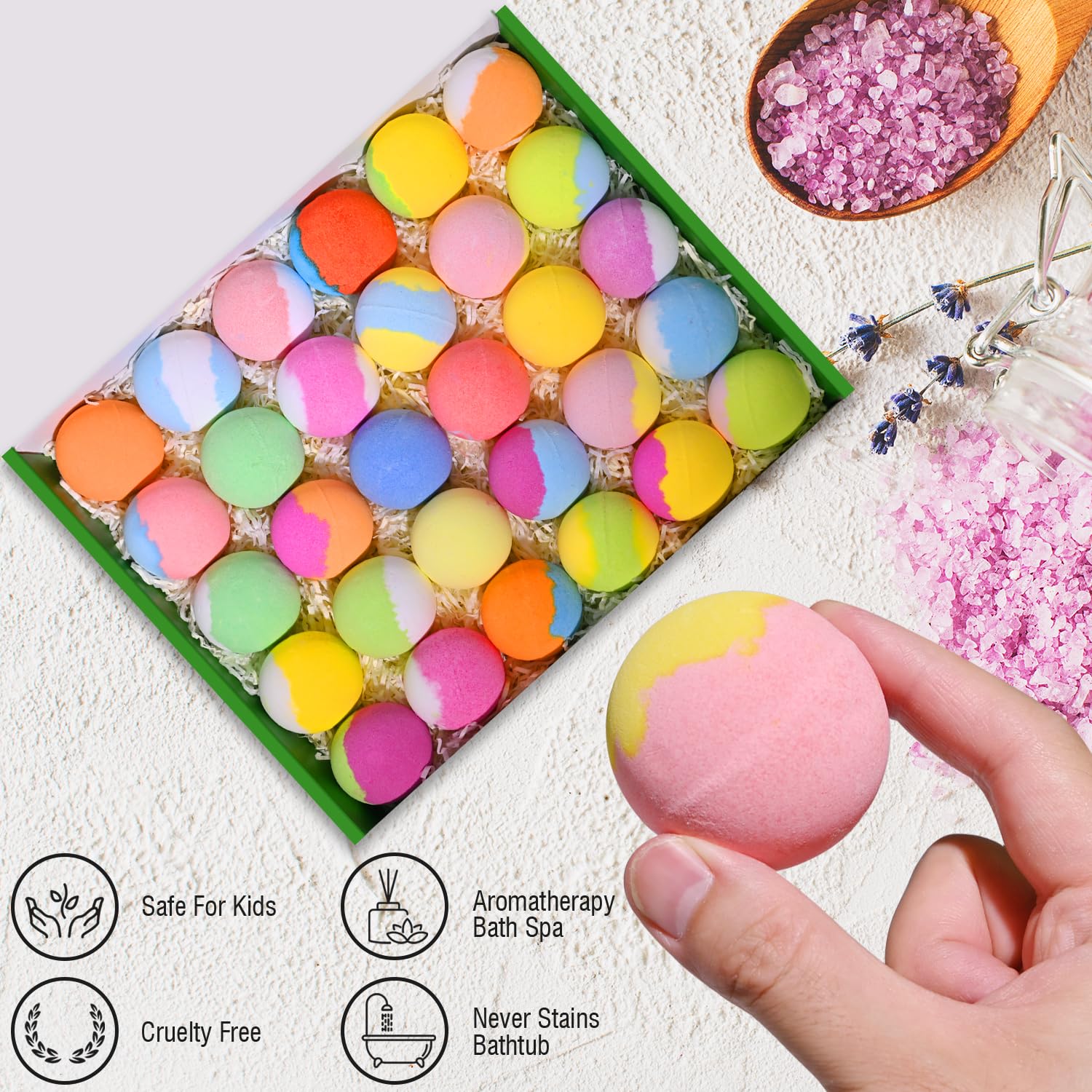 Excalla regalo ideal: bombas de baño seguras y divertidas para niños.