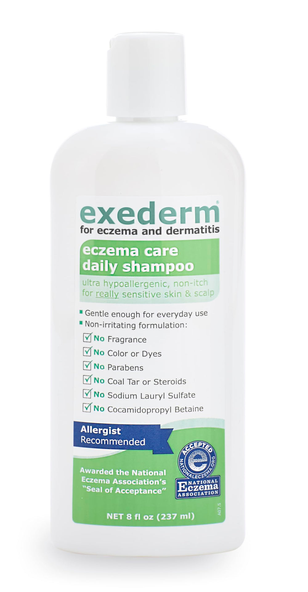 Exederm Champú hidratante: cabello suave e hidratado tras lavado