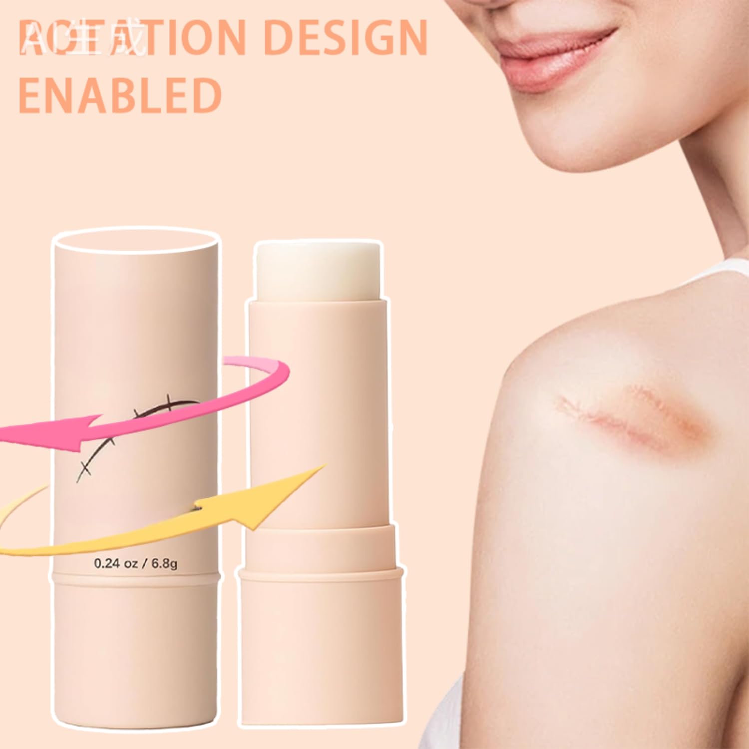EXGYAN Silicone Stick: textura satinada para una aplicación limpia y cómoda.
