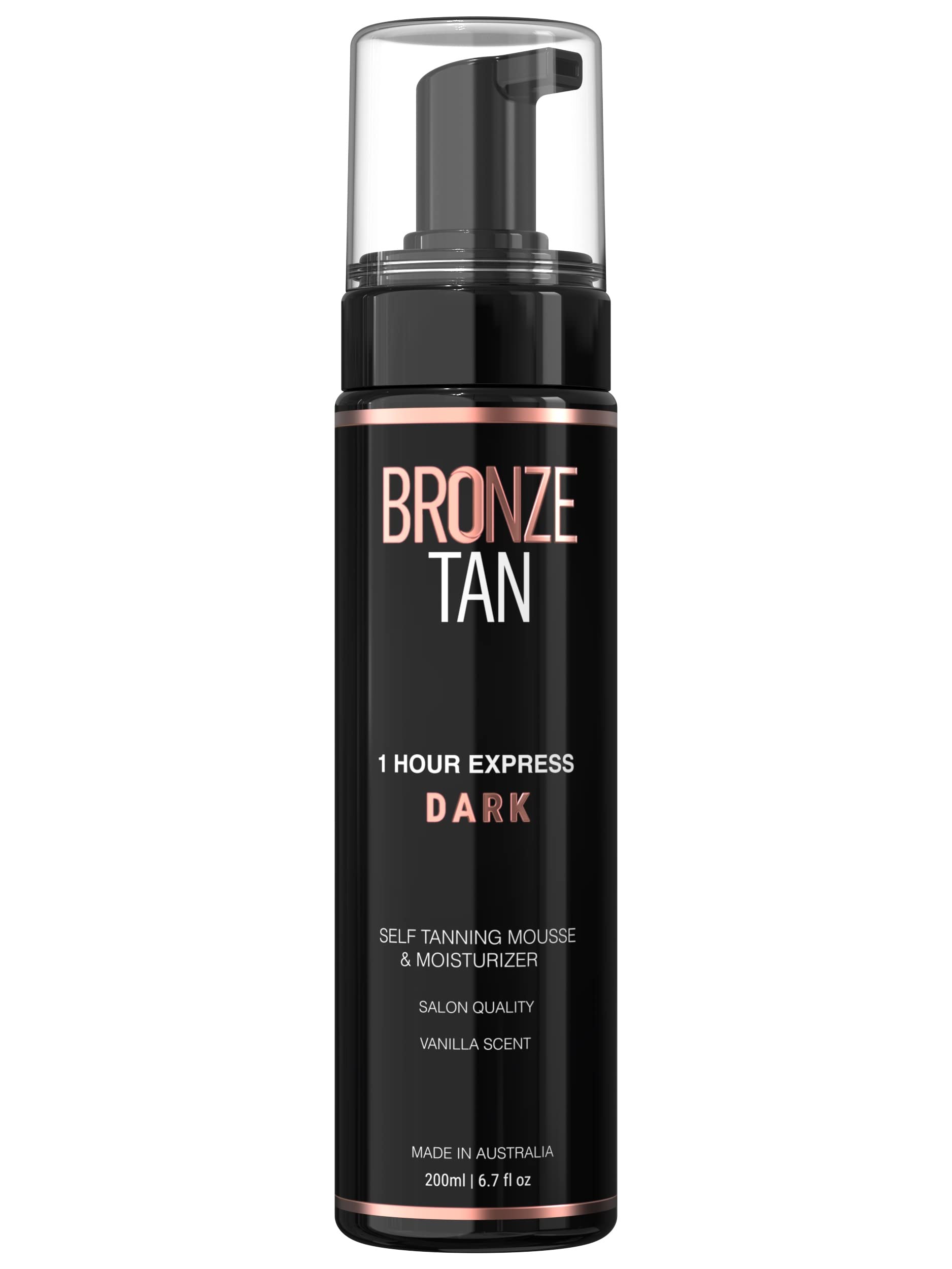 Existing Beauty Bronceado Mousse con guía de color para aplicación uniforme.