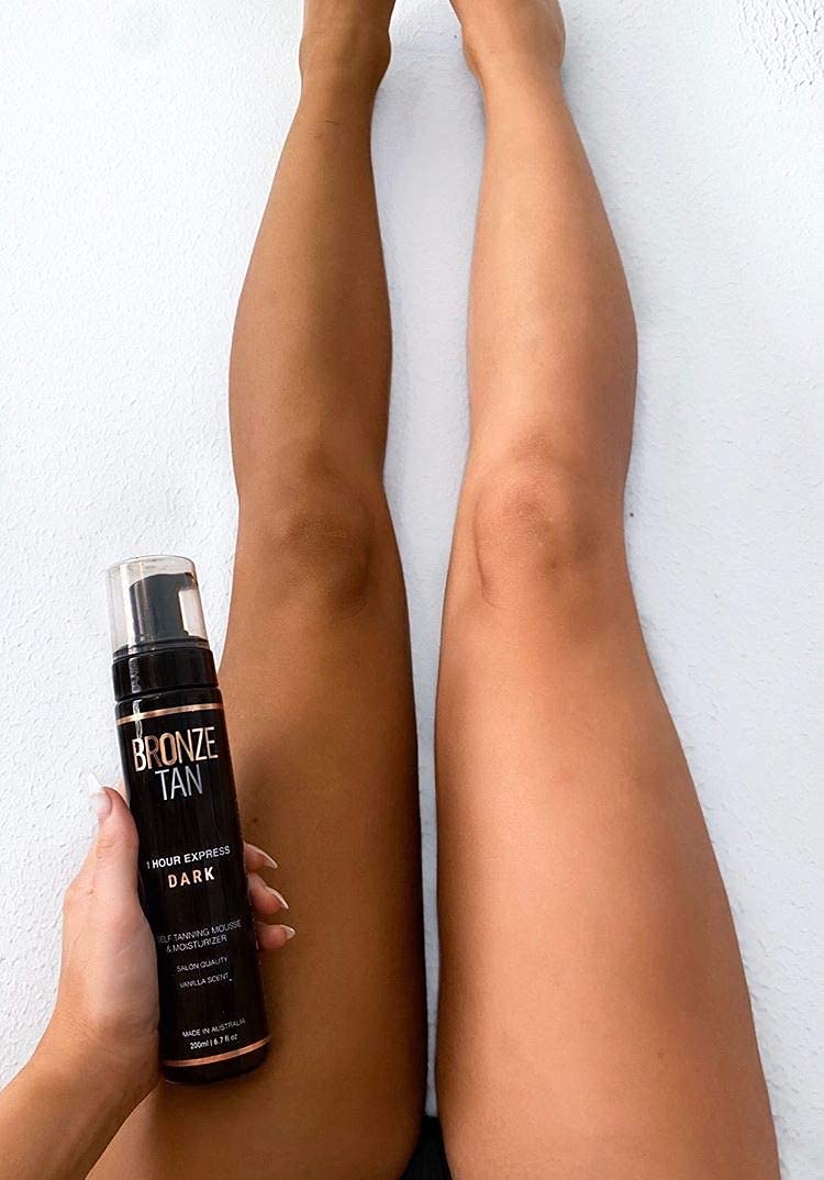 Bronceado Mousse con fragancia vainilla para una experiencia agradable durante la aplicación.