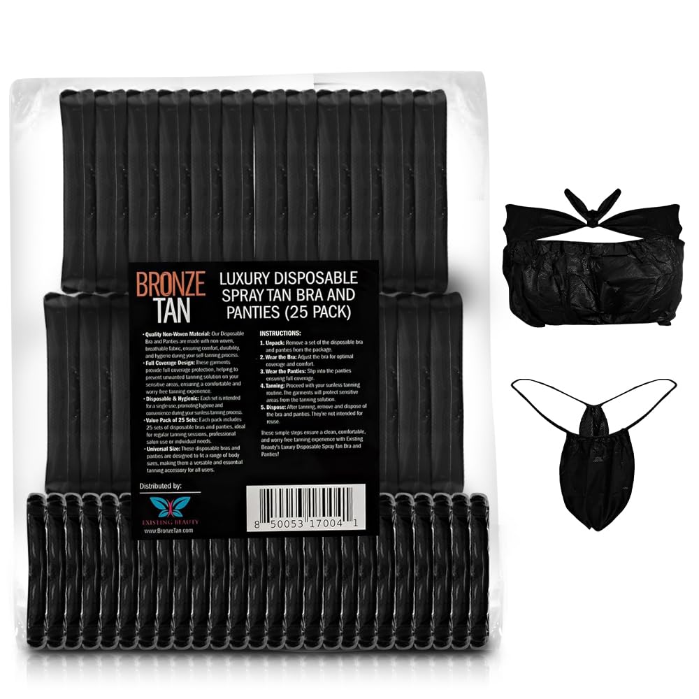 Existing Beauty sujetador desechable para bronceado, ajuste cómodo y seguro durante la sesión