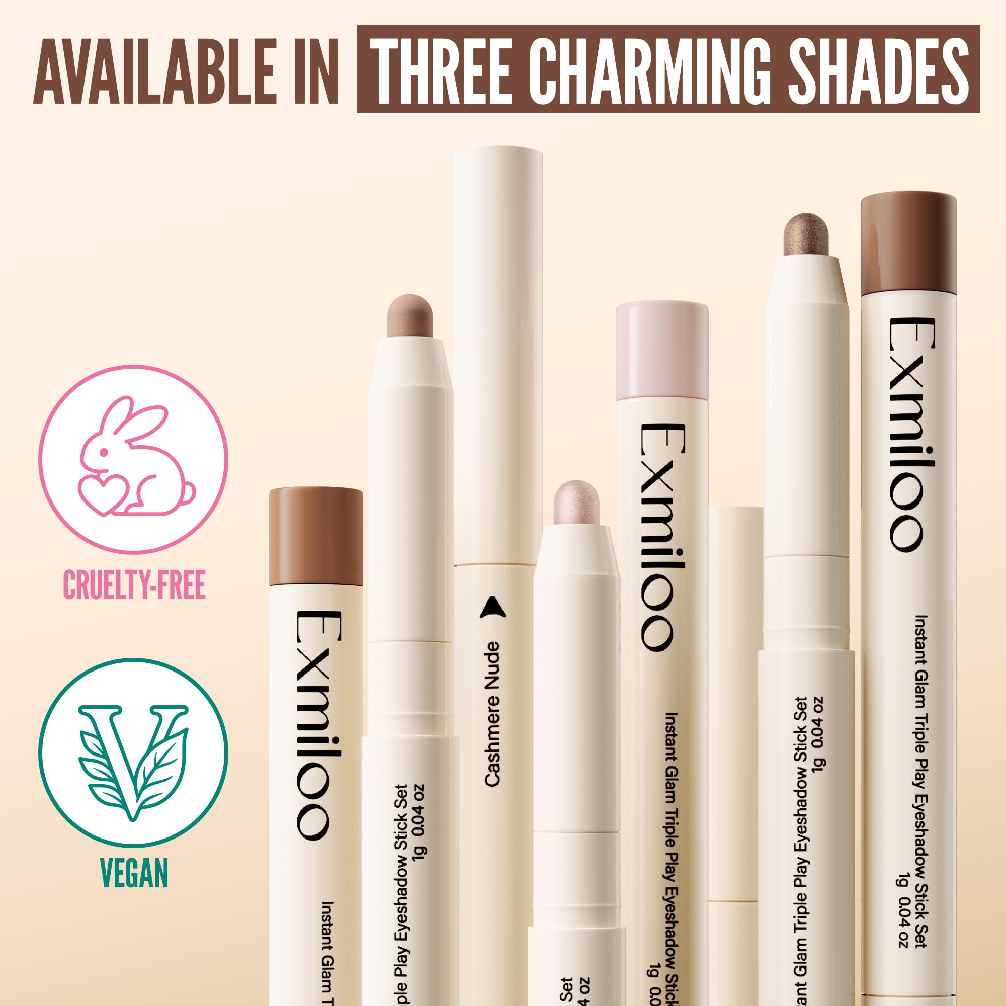Exmiloo sombra-stick vegano y cruelty-free