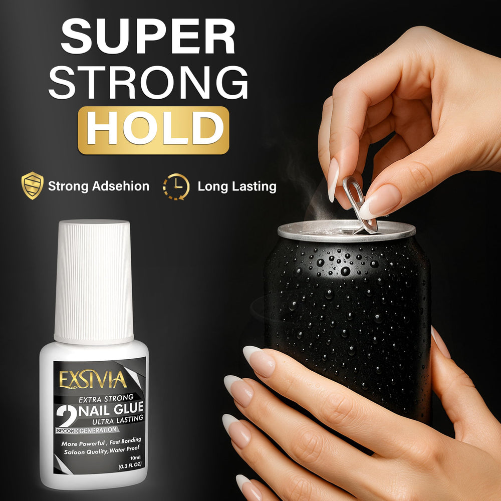EXSIVIA pegamento uñas capa transparente para acabado natural