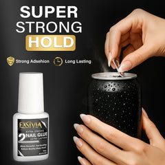 EXSIVIA pegamento uñas capa transparente para acabado natural