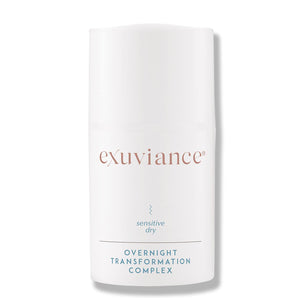 EXUVIANCE crema noche transformacion en bote, hidratacion profunda para piel suave al despertar.