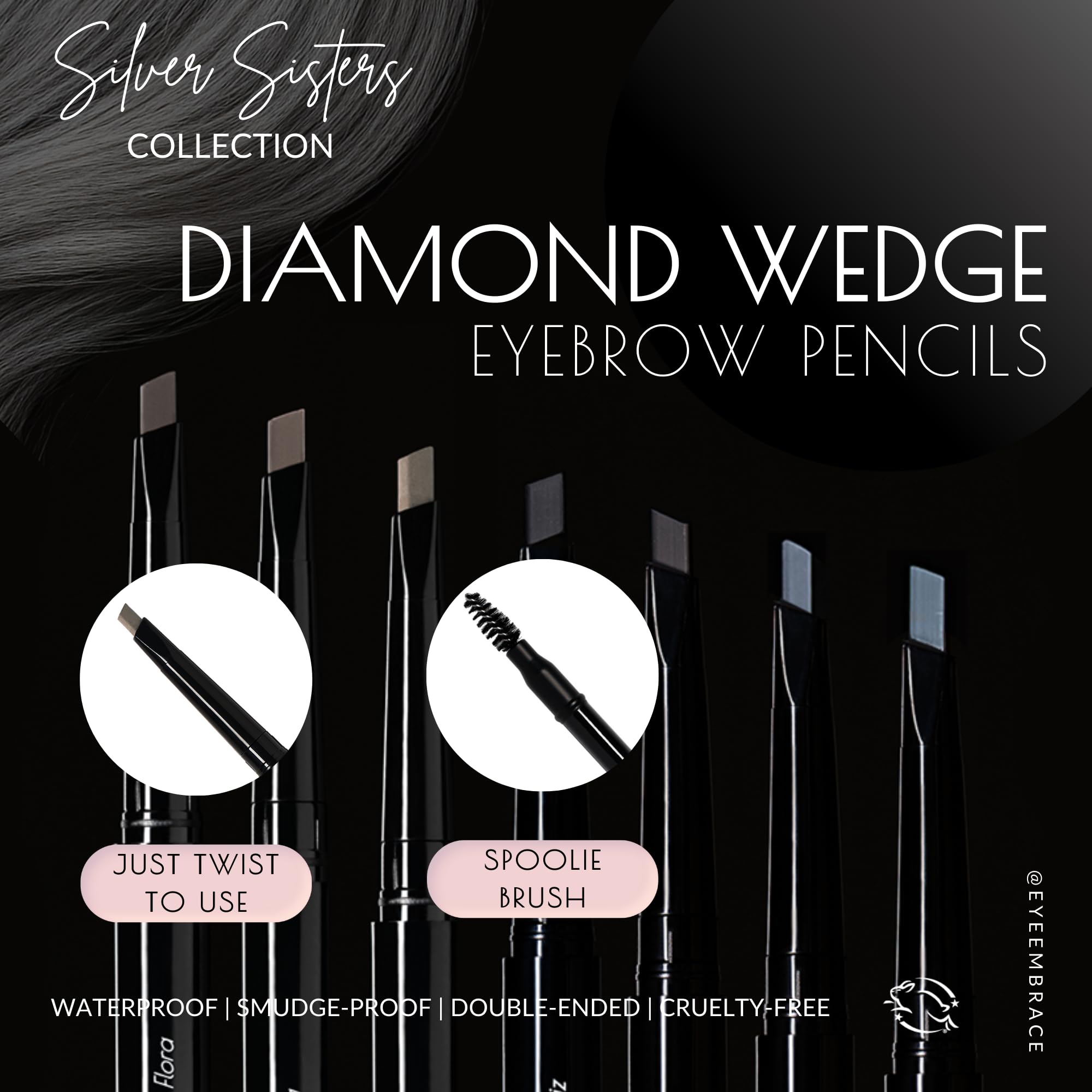 Eye Embrace Liz aplicador diamante preciso para cejas definidas