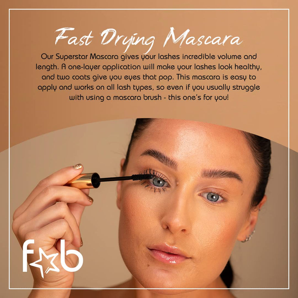 Fab Brows Fab Superstar Mascara: acabado sin grumos para pestañas limpias y definidas