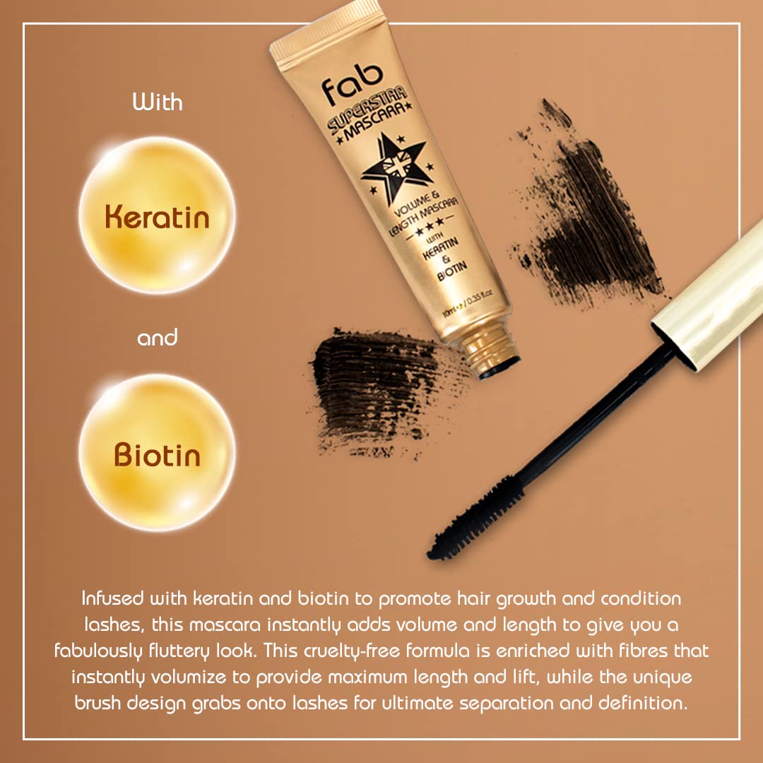 Fab Brows Fab Superstar Mascara: fórmula resistente al agua para uso diario
