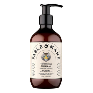 Fable & Mane Champú Voluminizante: volumen de raíz a puntas para cabello lleno.