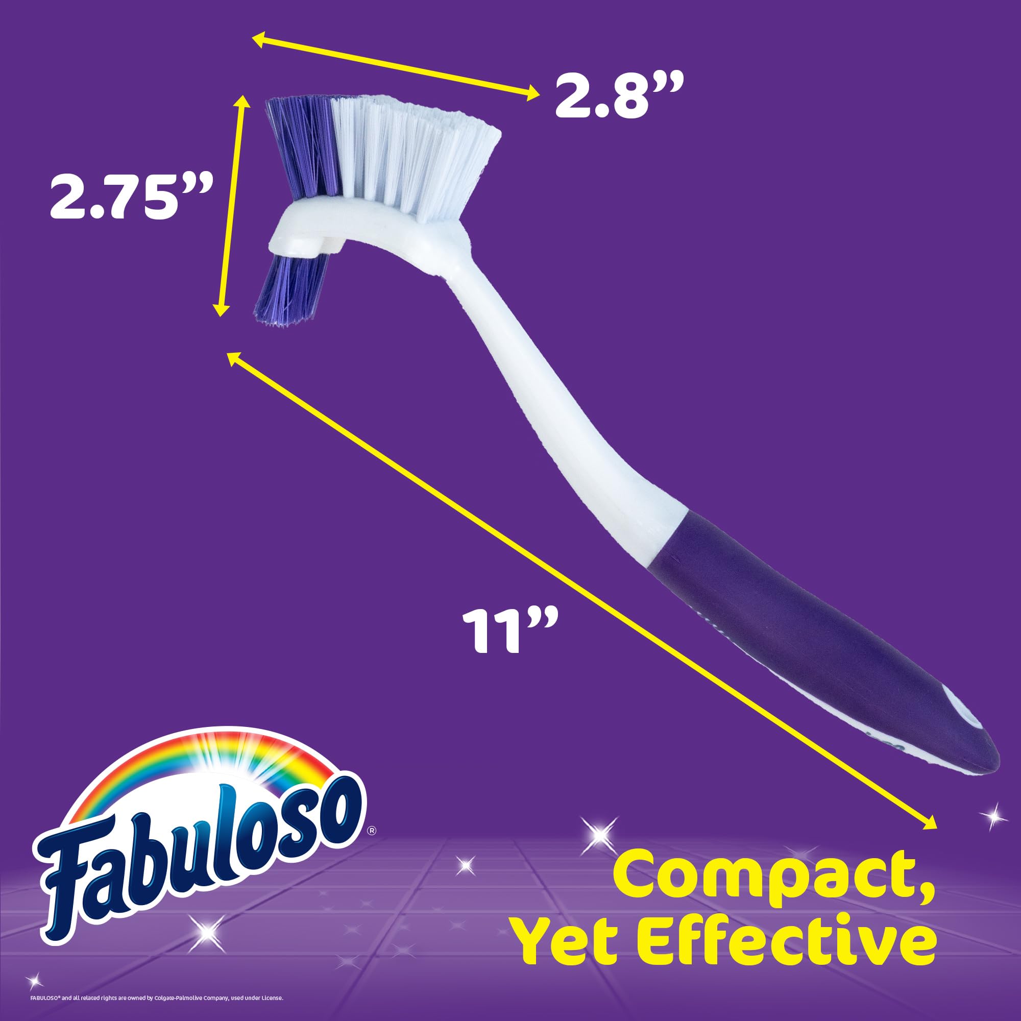 Cepillo Fabuloso para duchas, ideal en superficies húmedas.