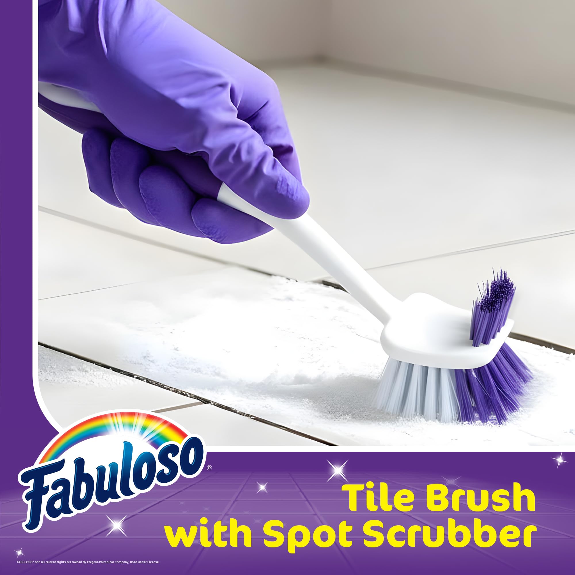 Cepillo Fabuloso con orificio para colgar, almacenamiento sencillo.