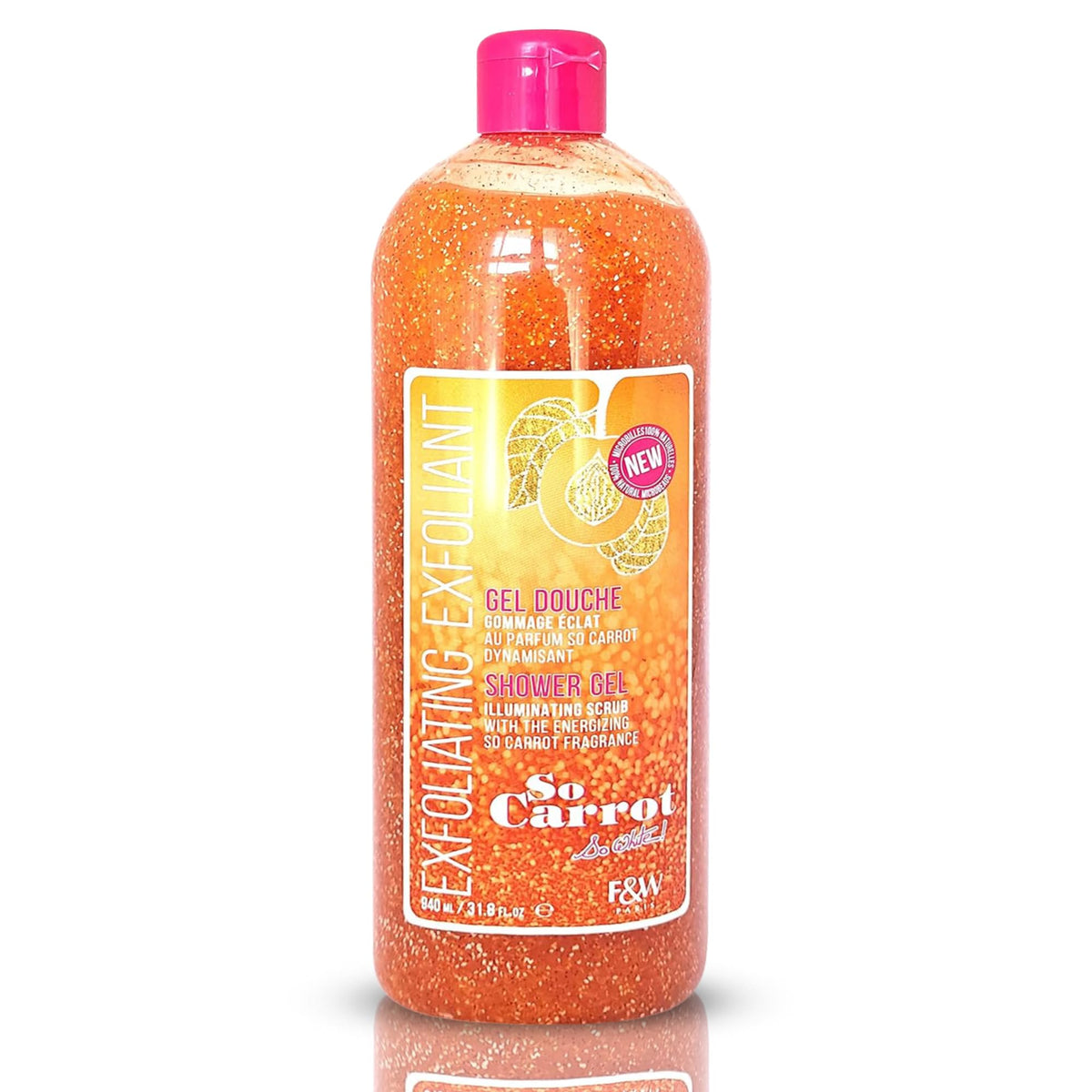 FAIR & WHITE So Carrot exfoliante corporal en botella, exfolia suave y deja piel iluminada