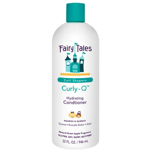 Fairy Tales Curly Q acondicionador en botella para rizos definidos y suaves.