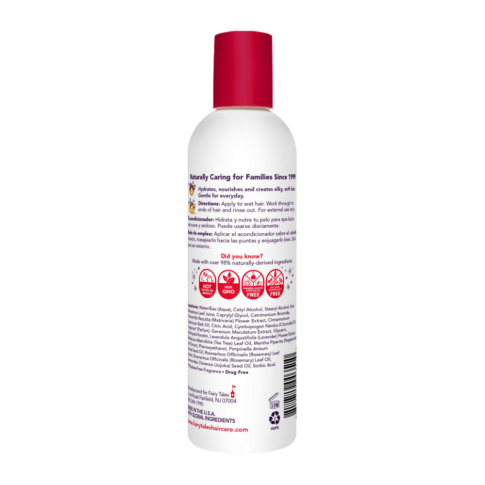 Fairy Tales Rosemary Repel, etiqueta del acondicionador para niños y aroma distintivo