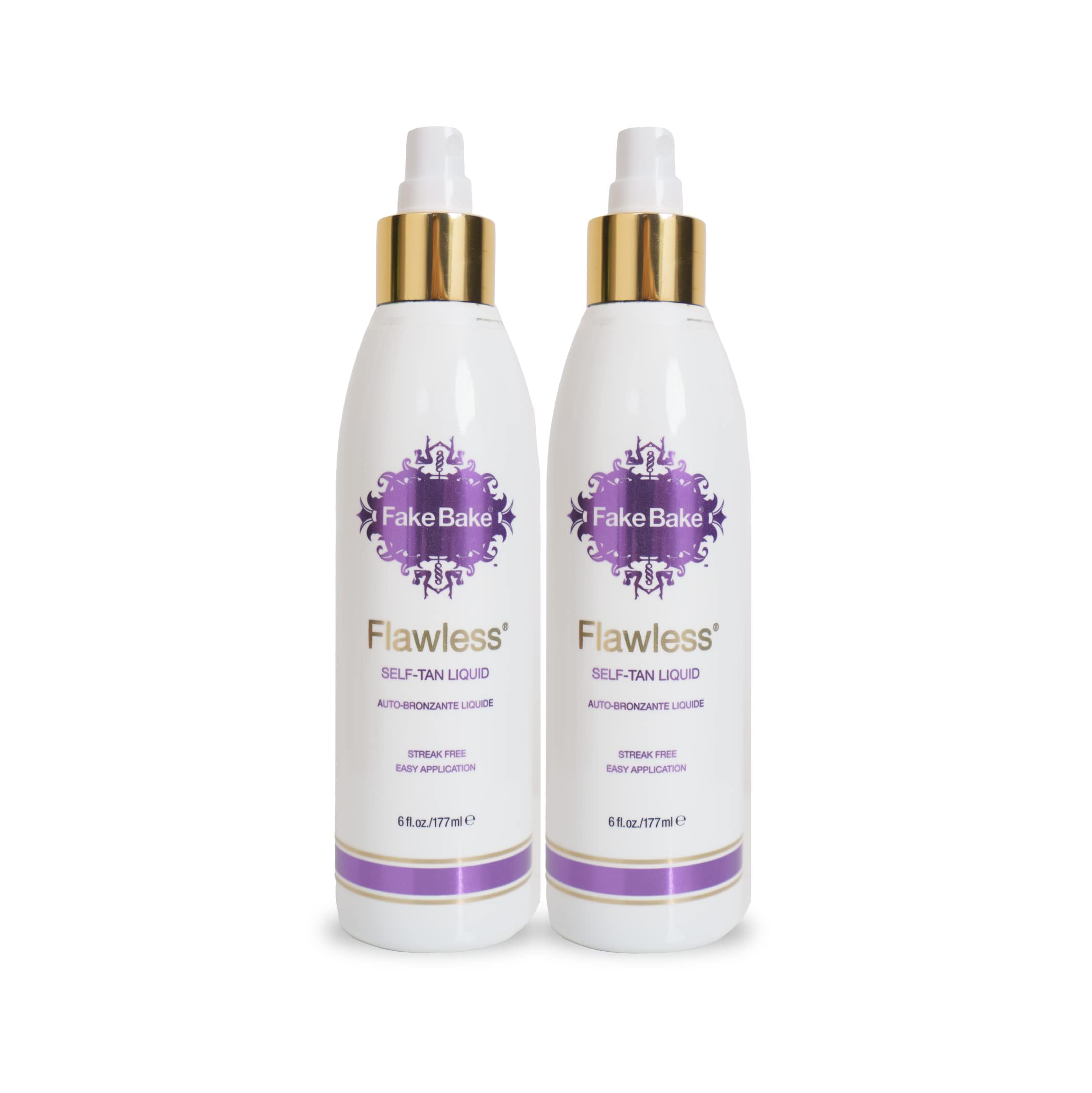 Fake Bake Flawless líquido en botella, tono uniforme y natural para todo tipo de piel.