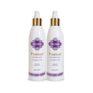 Fake Bake Flawless líquido en botella, tono uniforme y natural para todo tipo de piel.
