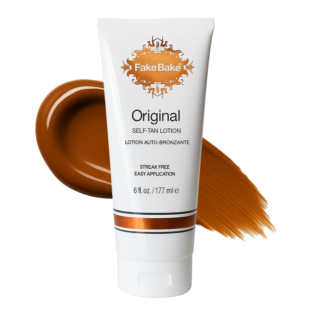 Fake Bake Loción Autobronceadora Original: botella para bronceado natural en todo tono de piel.