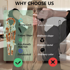 Fallinlocks pin estilos versátiles para recogidos y moños.
