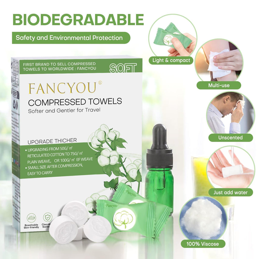 Fancyou toallas biodegradables respetuosas con el medio ambiente