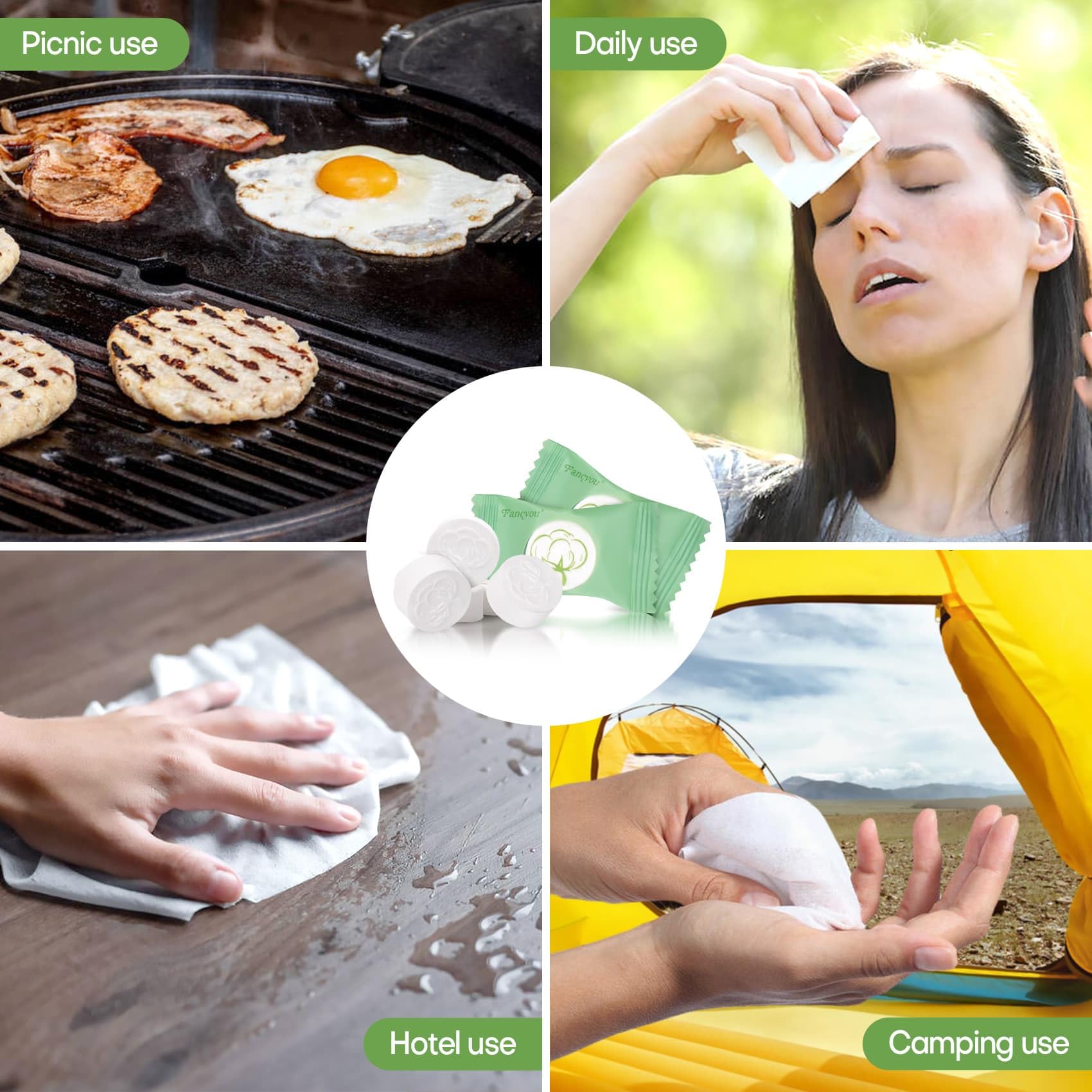 Fancyou toallas para limpieza del hogar multiusos sin residuos
