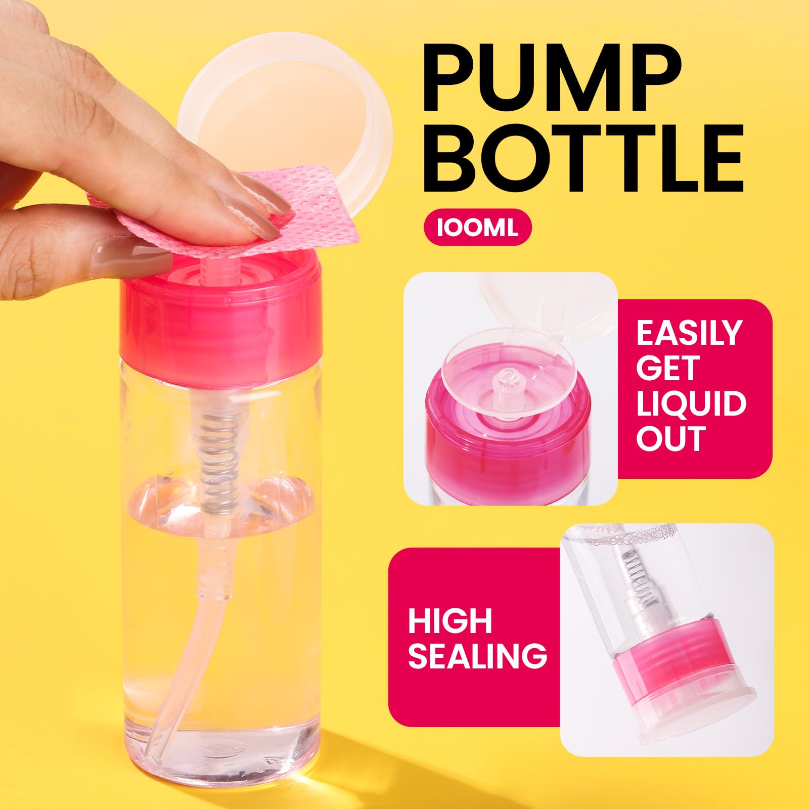 Botella removedor Fandamei con bomba para aplicación rápida