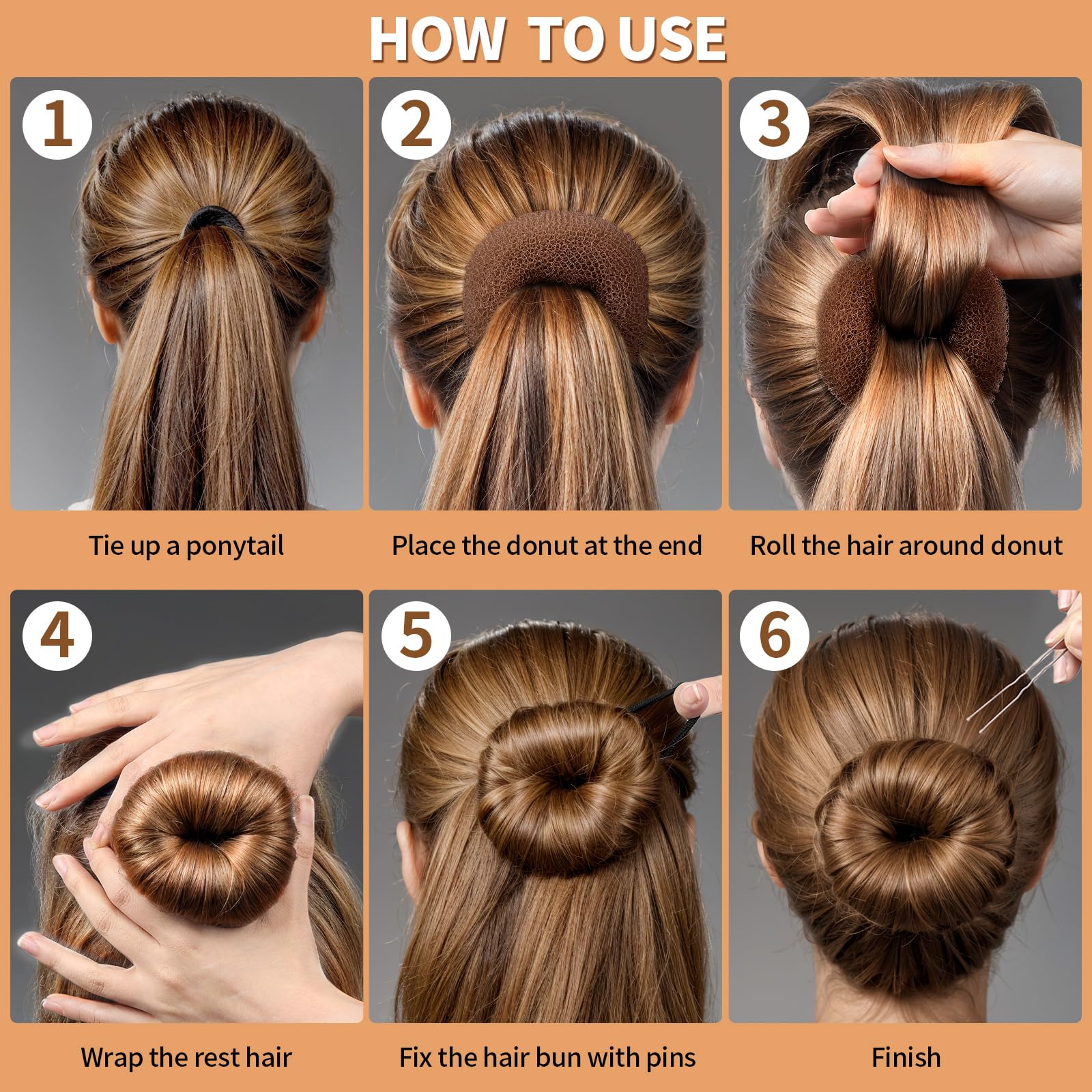 FANDAMEI elásticos negros cabello ajuste cómodo